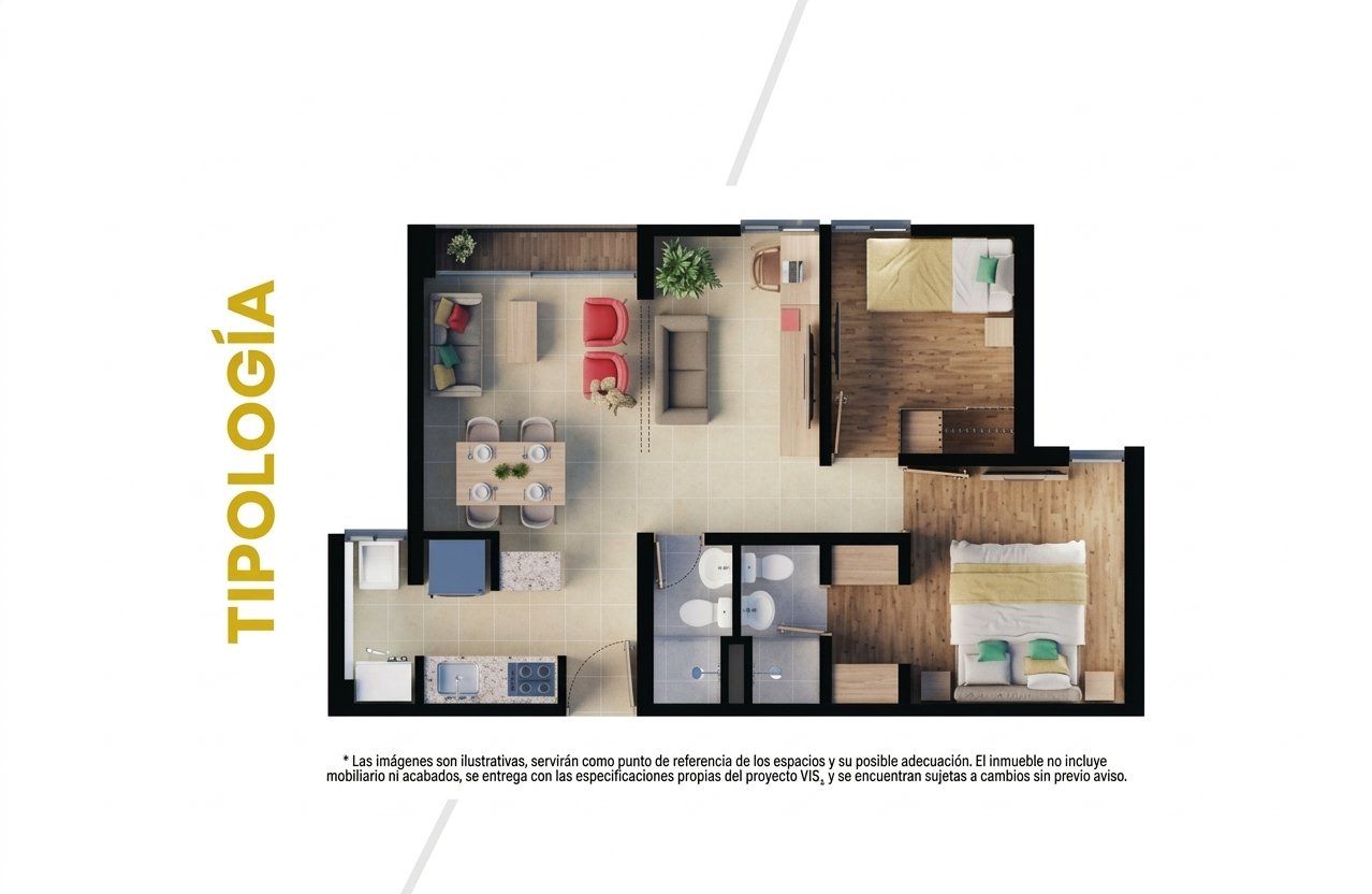 APARTAMENTO EN VENTA UBICADO EN ITAGUI SECTOR EL ROSARIO - 5