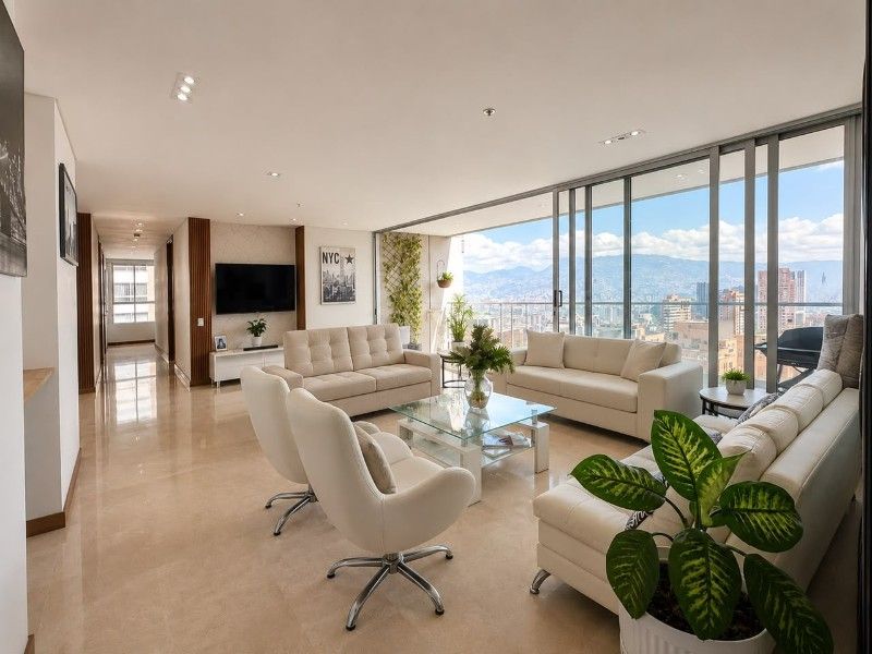 APARTAMENTO AMOBLADO EN ARRIENDO UBICADO EN EL POBLADO SECTOR EL TESORO - 4